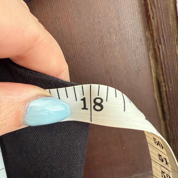 BANANA REPUBLIC | Black Cap Sleeve Square Neck Pencil Dress | Size 10 Tall - Picture 5 of 6